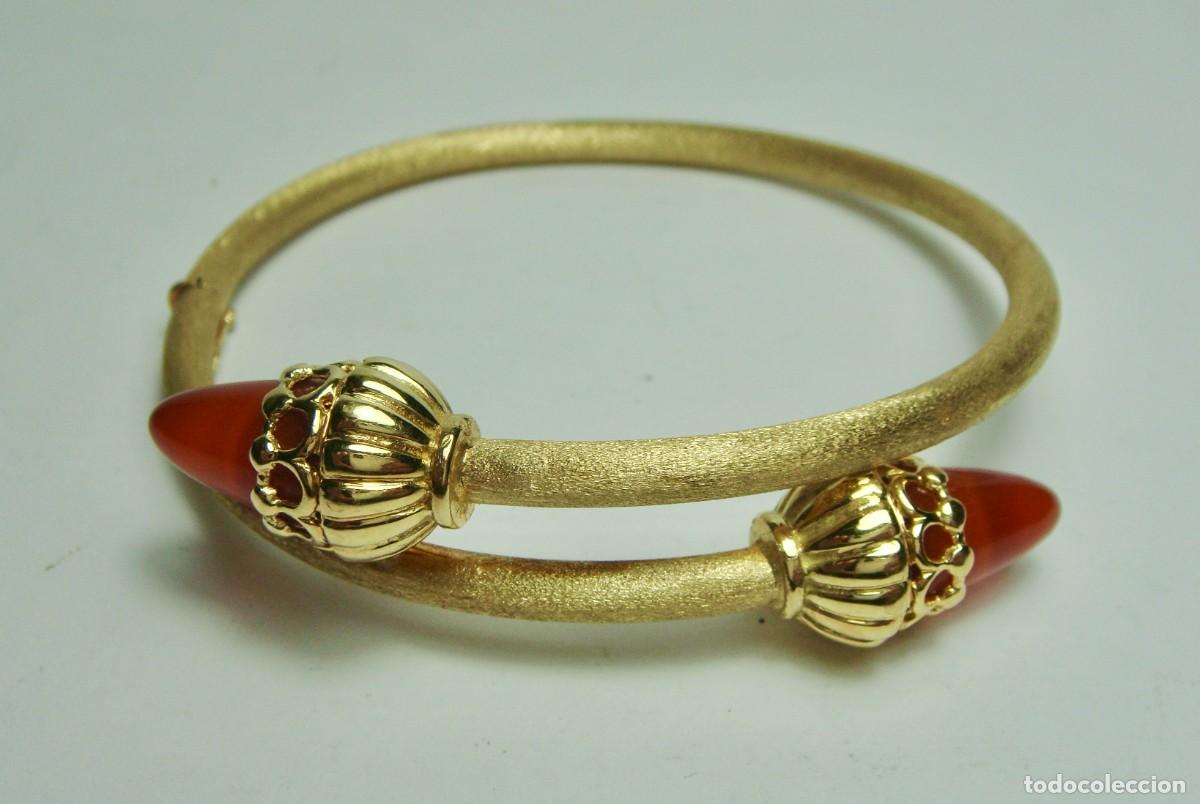 Joalharia: Brazalete r&iacute;gido abierto &bull; Oro 18K