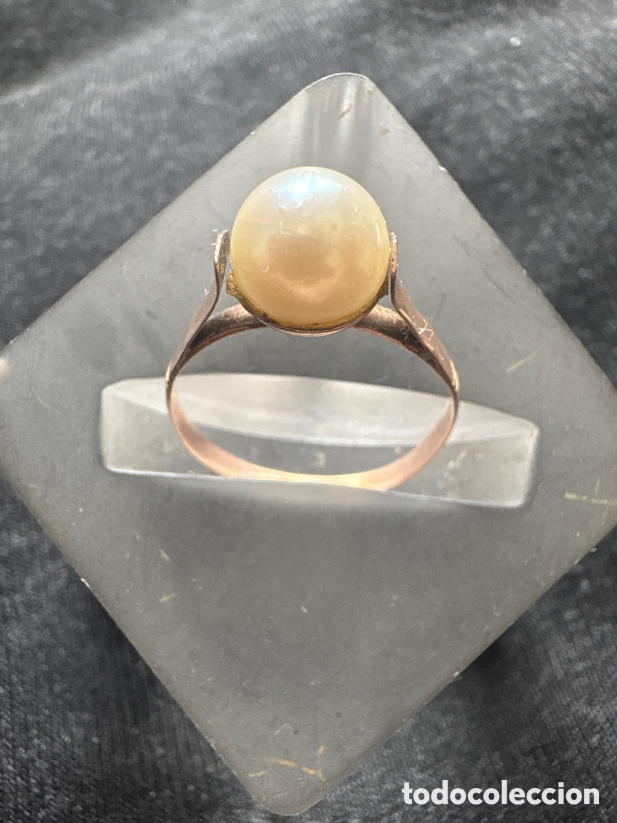 Jewelry: Anillo oro 14k con perla (A5)