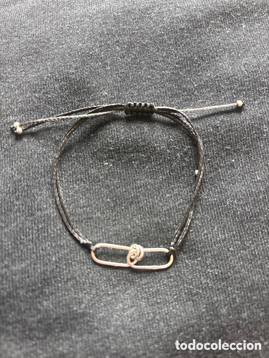 Jewelry: Pulsera cord&oacute;n y plata de ley entrelazada (A5)