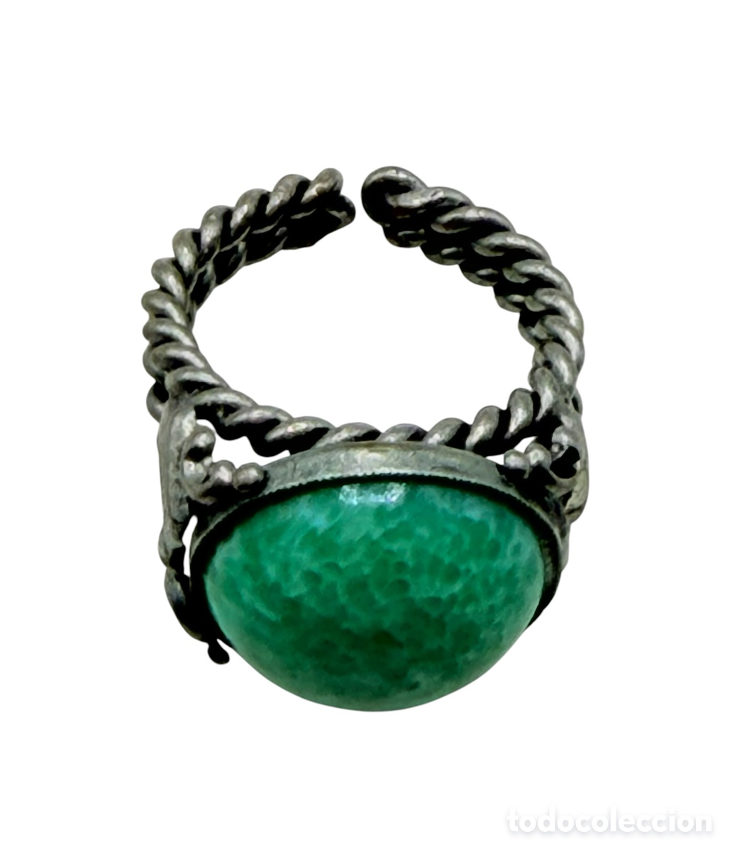 Jewelry: Anillo Vintage Piedra Verde