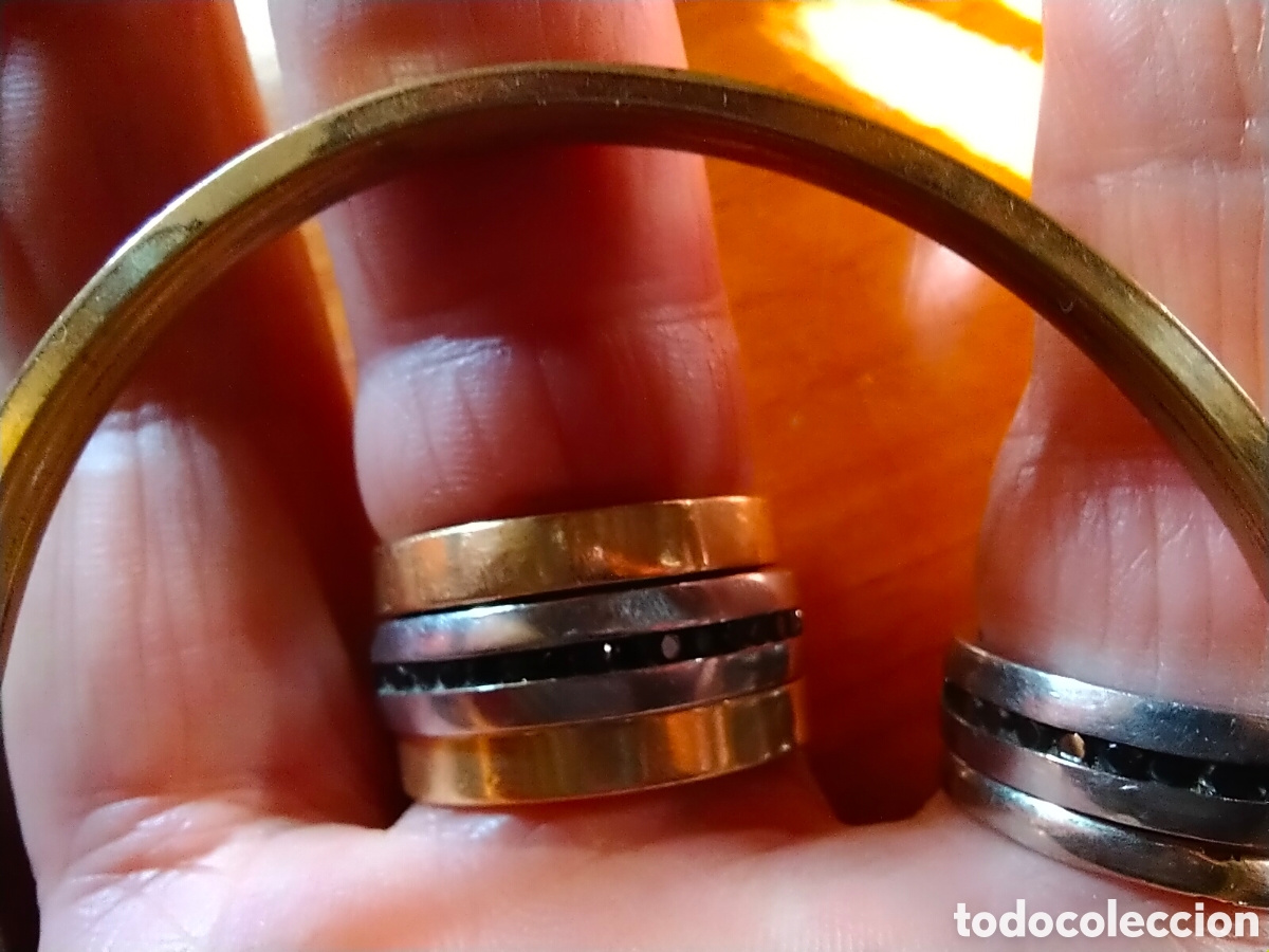 Joyeria: Antigua pulsera brazalete de granates - Foto 10