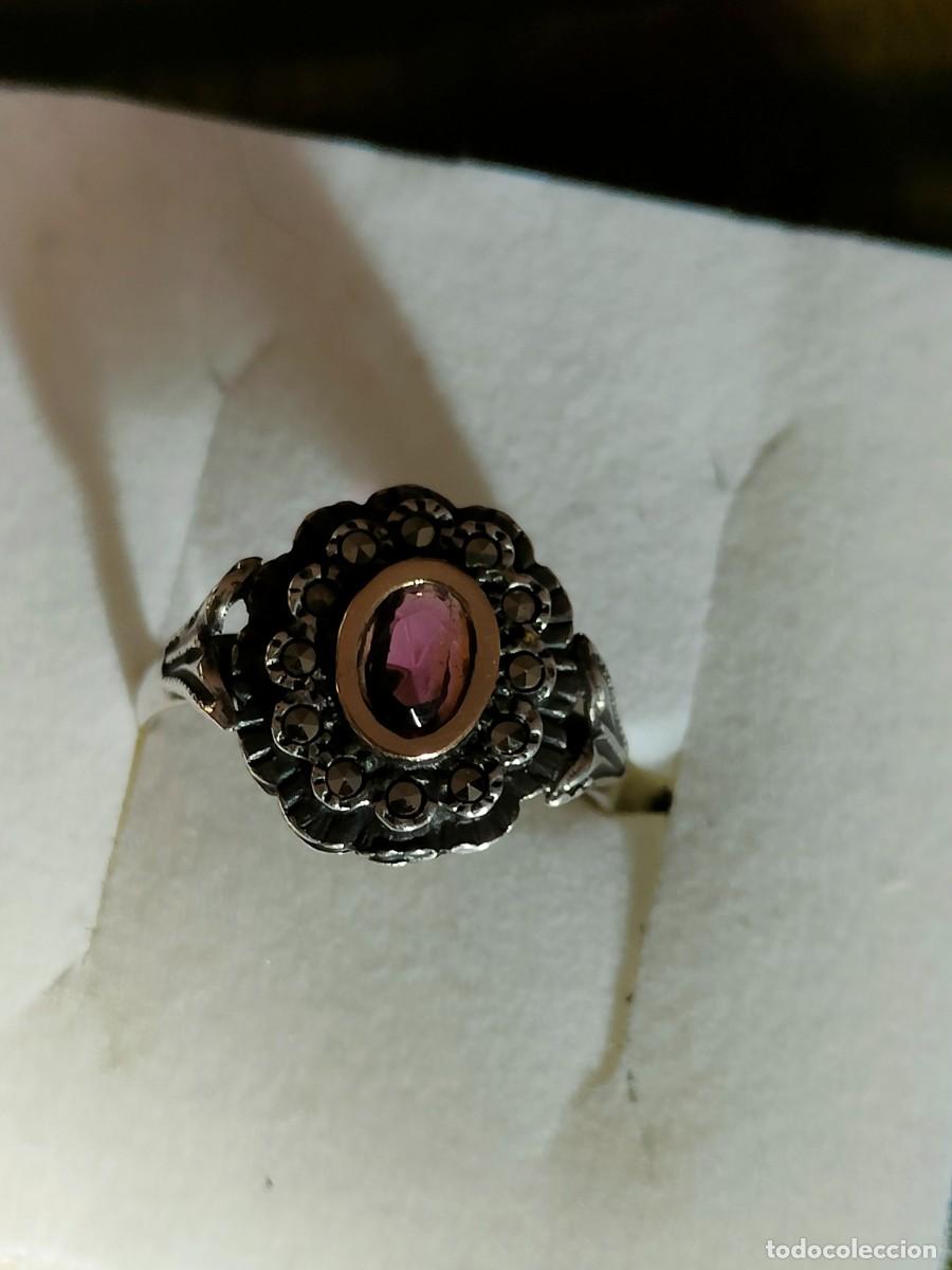 Joyeria: ANILLO PLATA MARQUESINAS Y AMATISTA - Foto 1