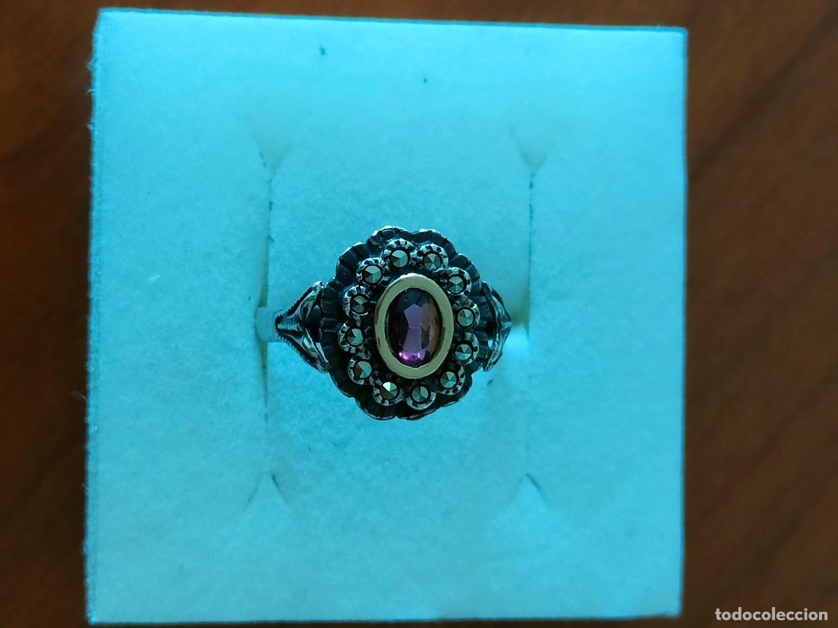 Joyeria: ANILLO PLATA MARQUESINAS Y AMATISTA - Foto 4