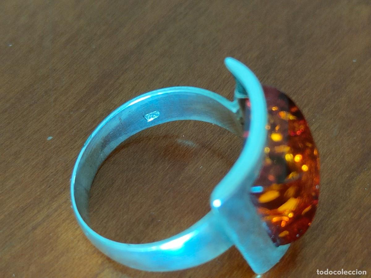 Joyeria: ANILLO EN PLATA Y &Aacute;MBAR NATURAL - Foto 4