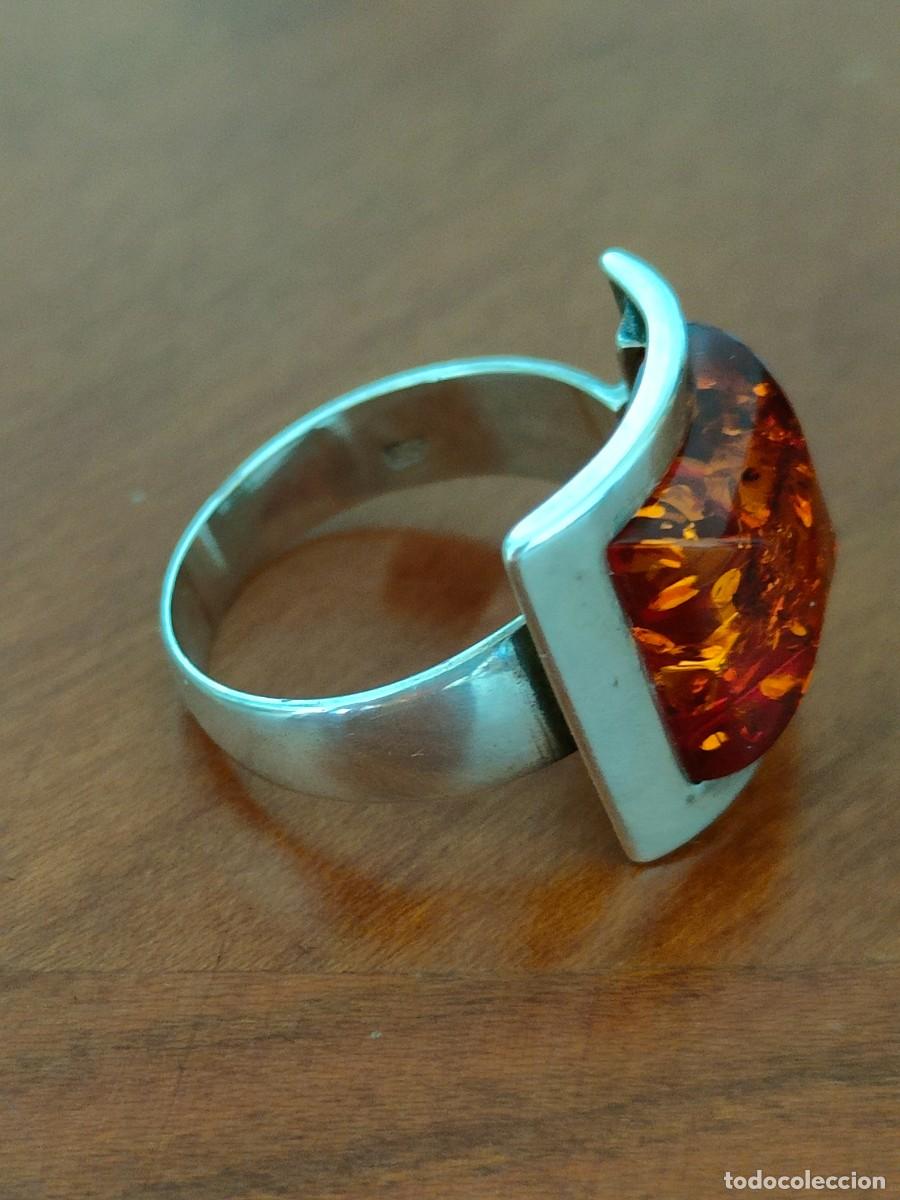 Joyeria: ANILLO EN PLATA Y &Aacute;MBAR NATURAL - Foto 6