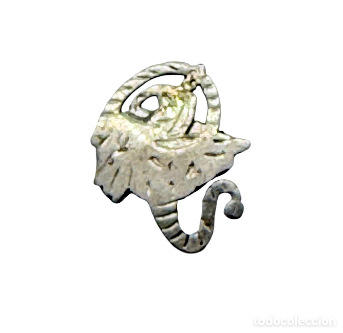 Schmuck: Antiguo Broche Plateado