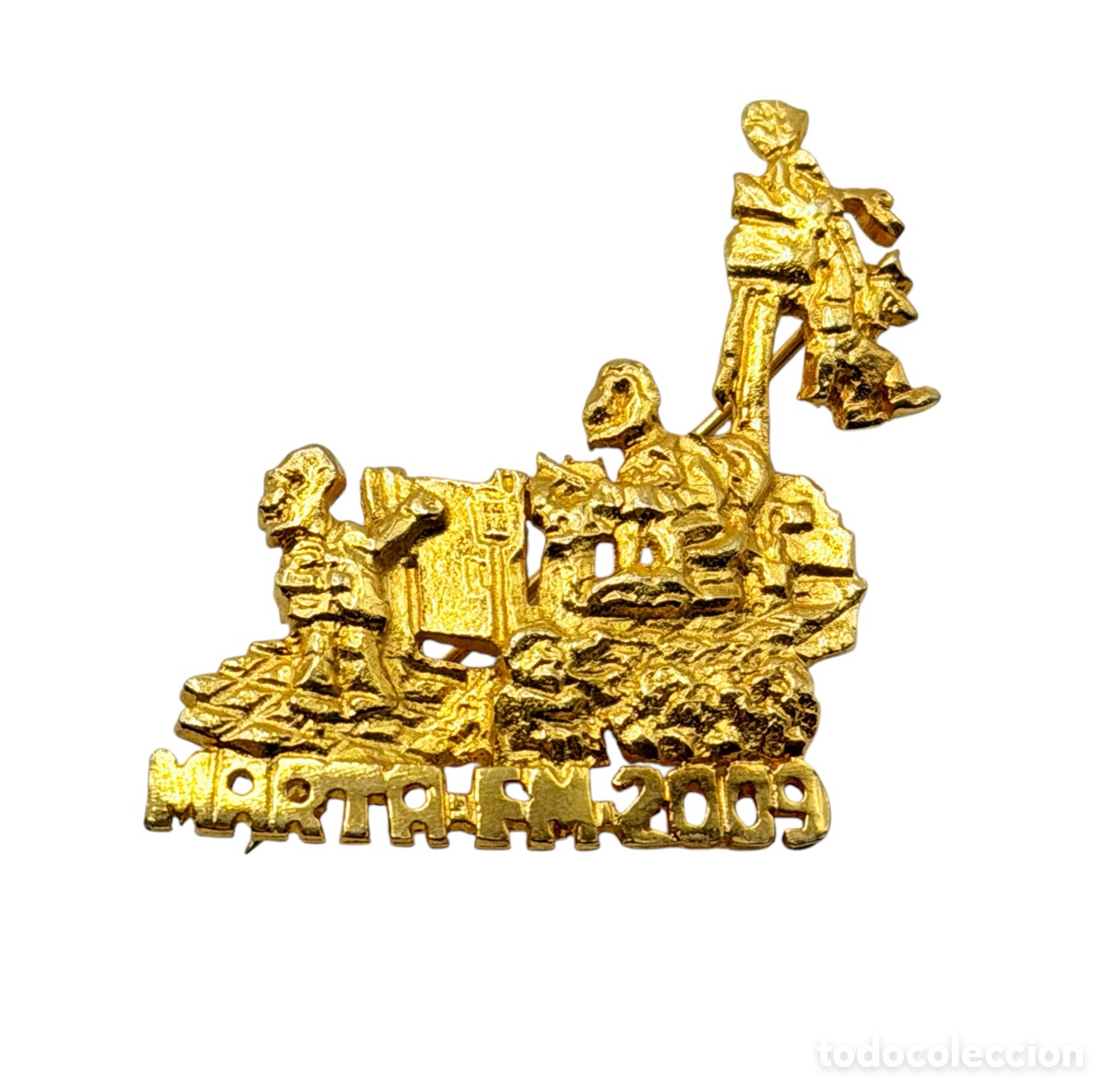 Schmuck: Broche de Dise&ntilde;o Dorado