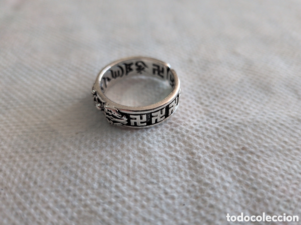 Schmuck: Curioso anillo de plata tibetana