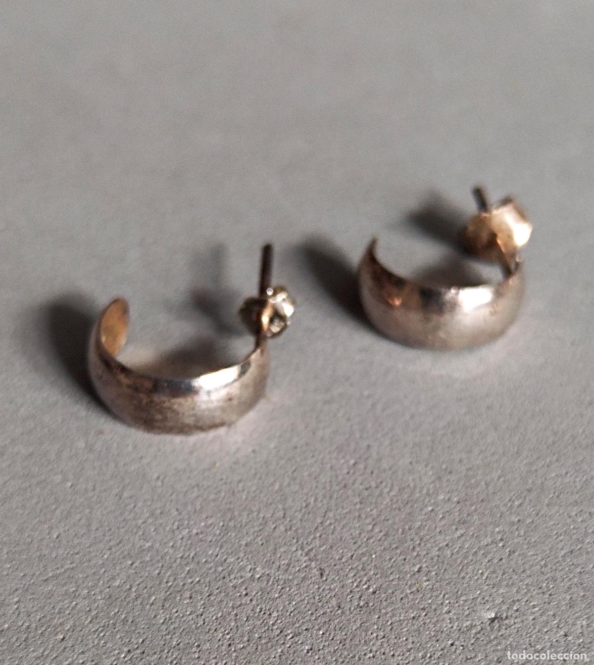 Joyeria: Pendientes de plata de ley, perla cultivada cierre de presi&oacute;n.