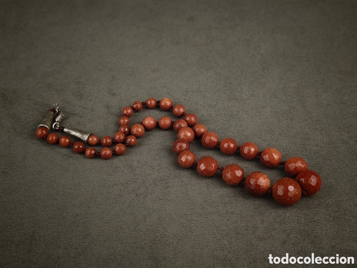 Joyeria: Antiguo Collar de Aventurina - Foto 9
