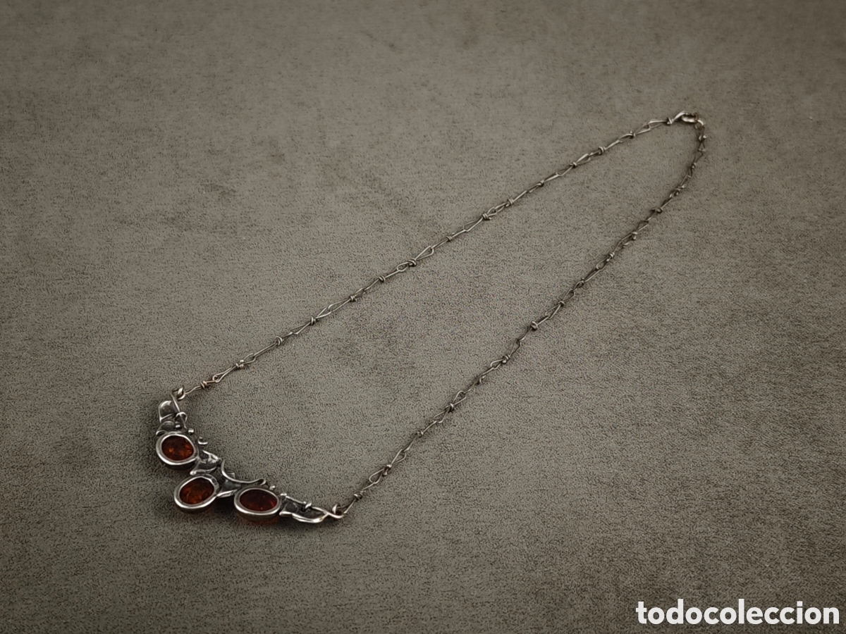 Joyeria: Antiguo Colgante de Plata y &Aacute;mbar - Foto 11