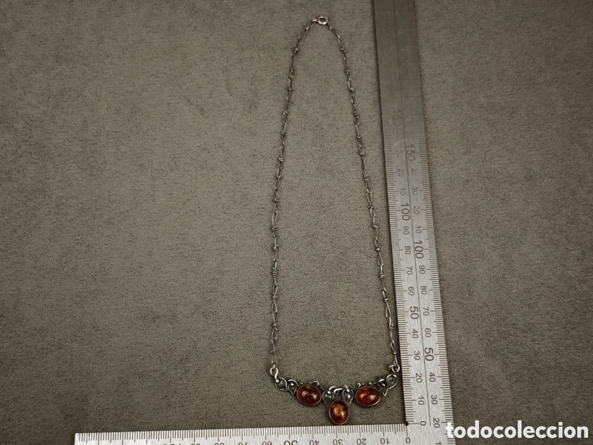 Joyeria: Antiguo Colgante de Plata y &Aacute;mbar - Foto 18