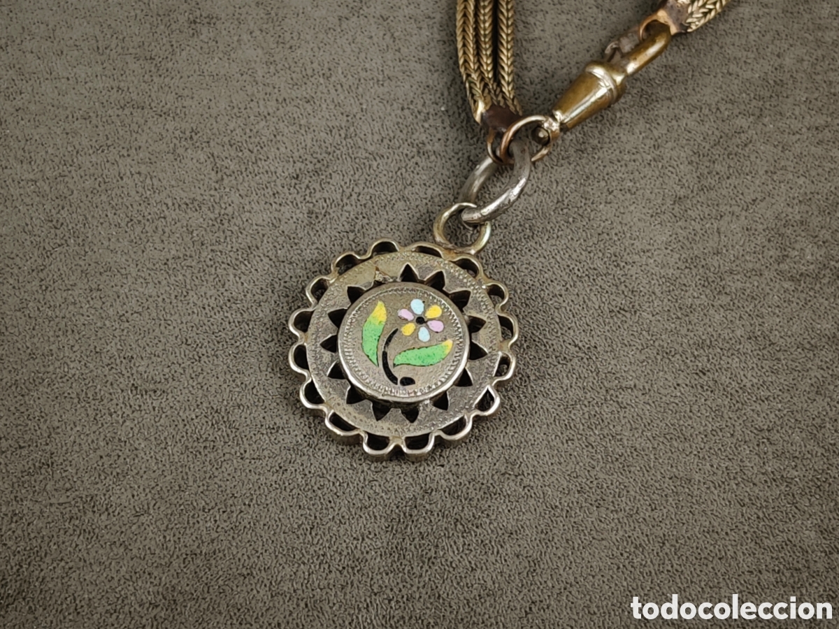 Joyeria: Antiguo Colgante Esmaltado - Foto 3