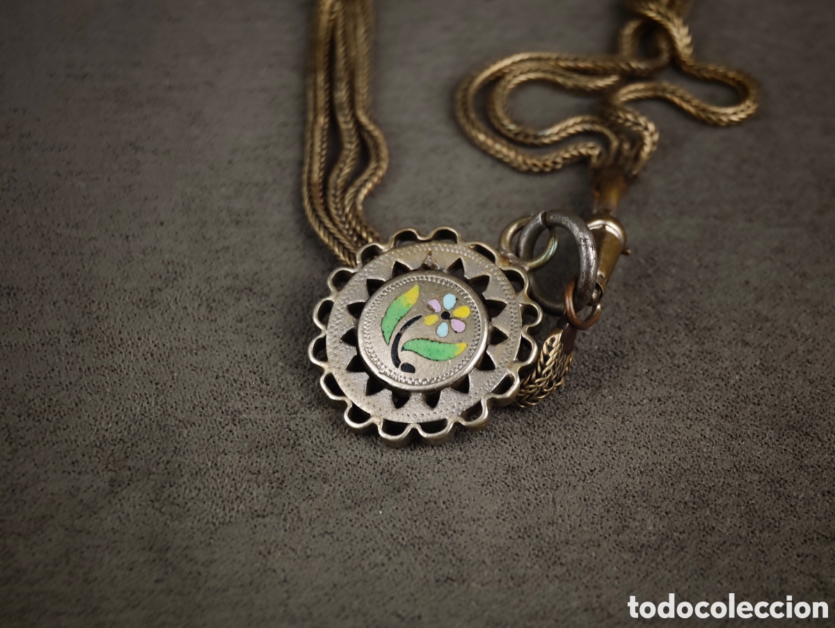 Joyeria: Antiguo Colgante Esmaltado - Foto 7