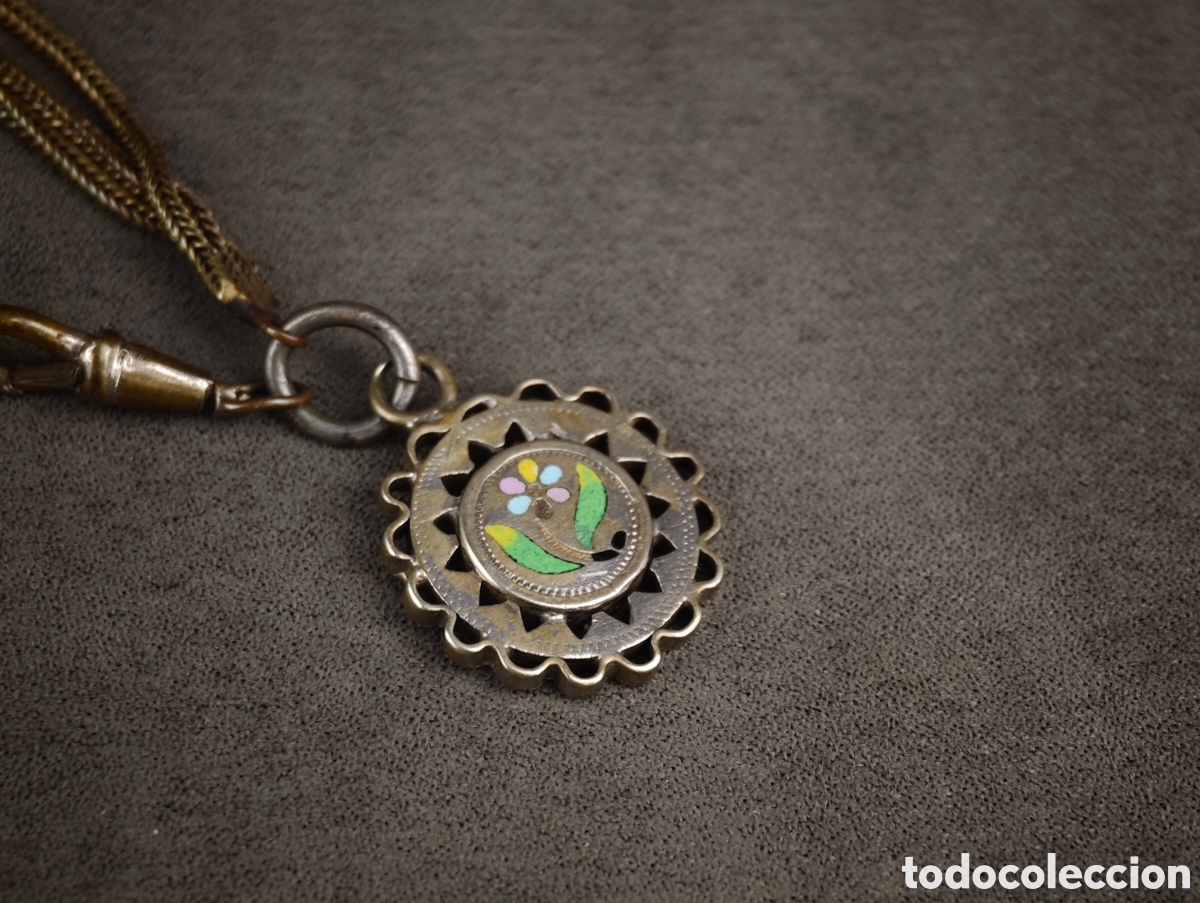 Joyeria: Antiguo Colgante Esmaltado - Foto 11