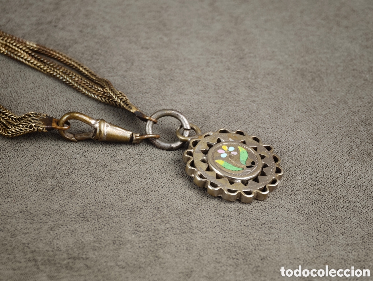 Joyeria: Antiguo Colgante Esmaltado - Foto 12