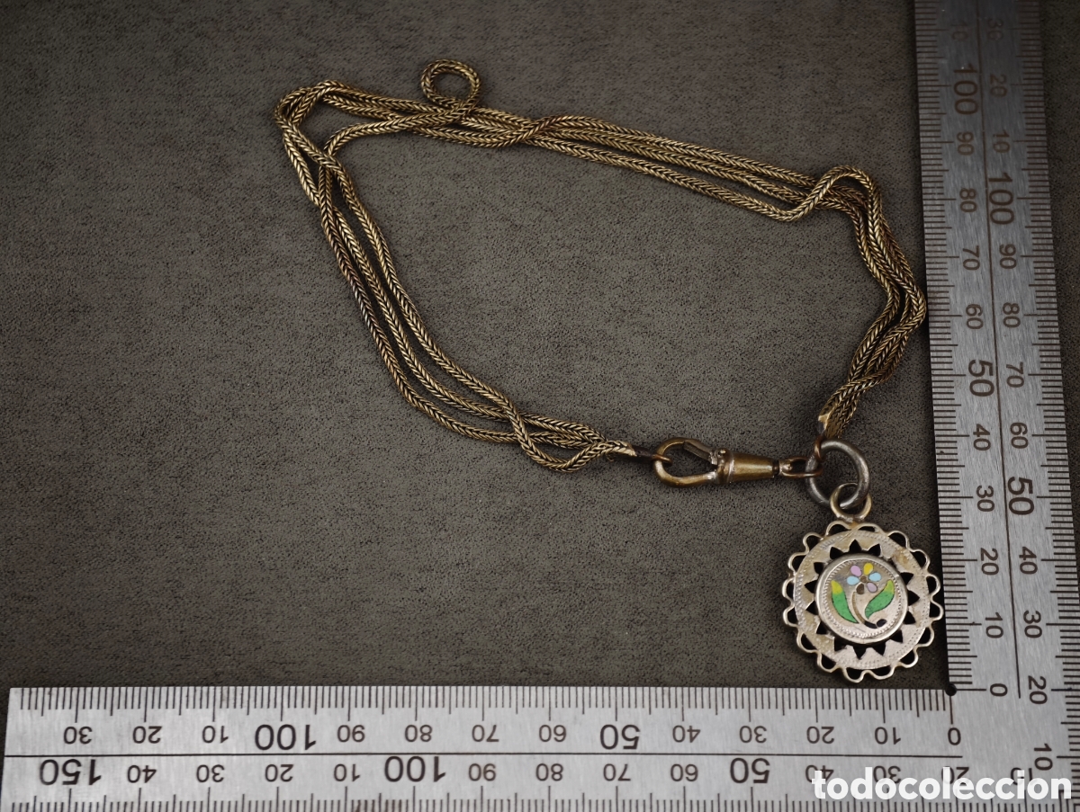 Joyeria: Antiguo Colgante Esmaltado - Foto 13