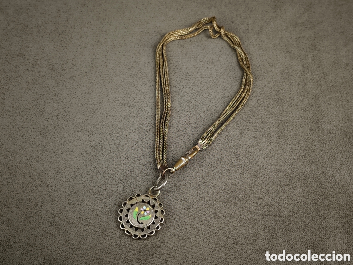 Joyeria: Antiguo Colgante Esmaltado
