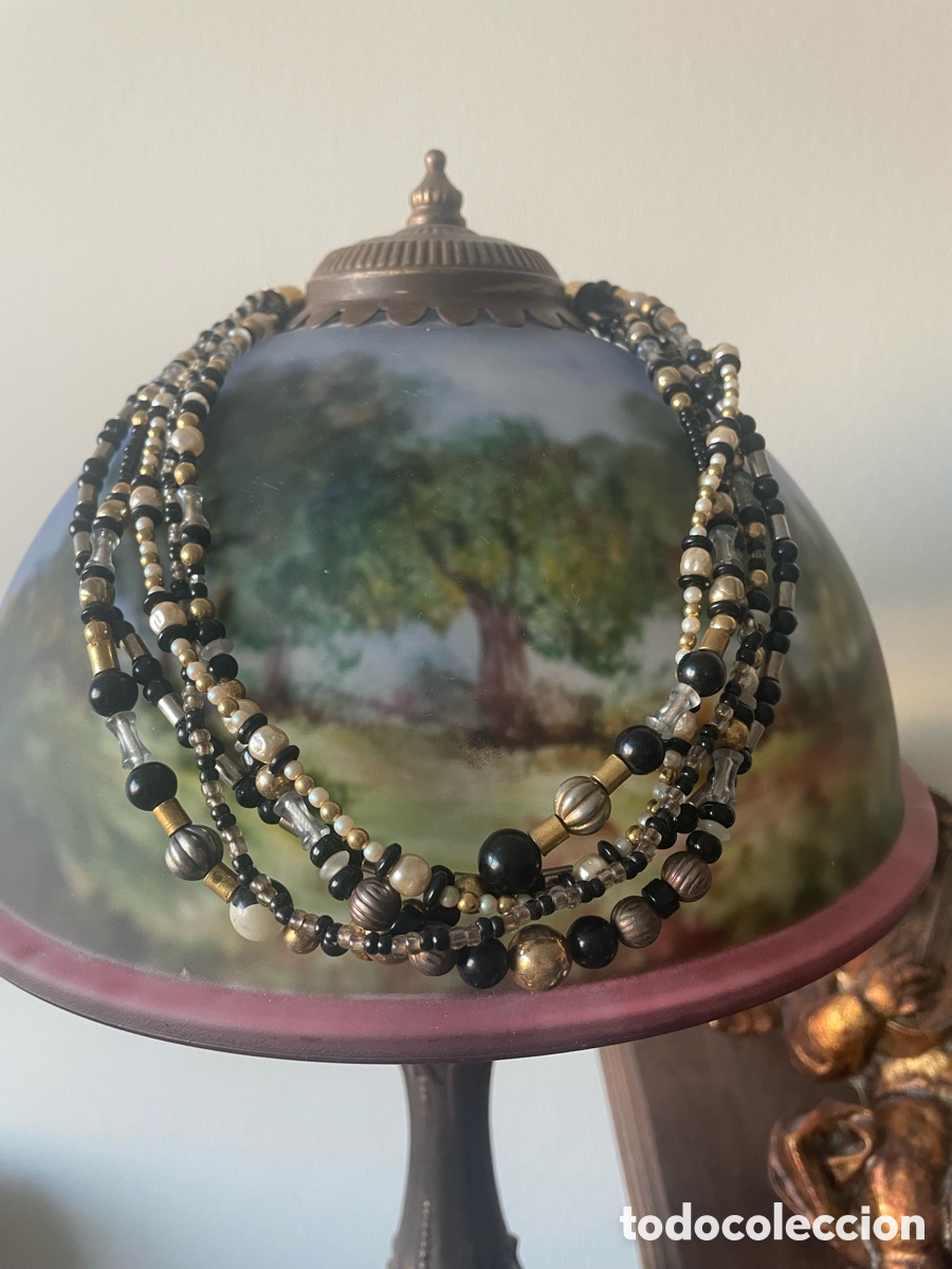 Joyeria: collar vintage con perlas,cristales ets