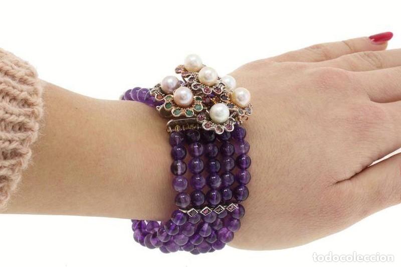 Joyeria: Joias - Pulseira de Ouro e prata (1898) - Foto 3