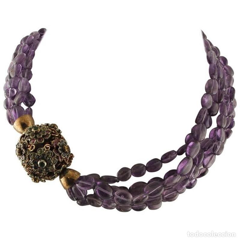Jewelry: Joias - Colar de Ametistas e Ouro (2197)