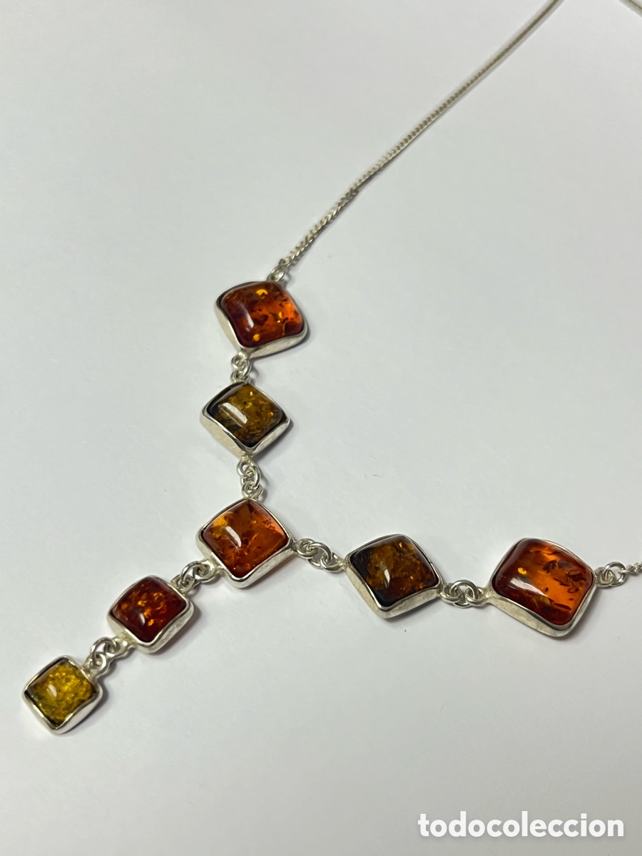 Joyeria: Gargantilla desmaya y &aacute;mbar / CC350 - Foto 2