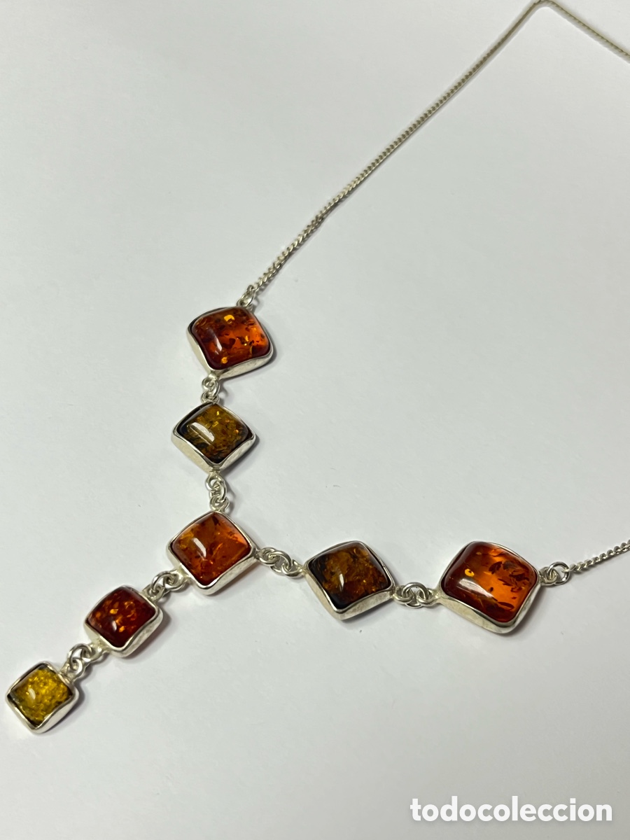 Joyeria: Gargantilla desmaya y &aacute;mbar / CC350 - Foto 4
