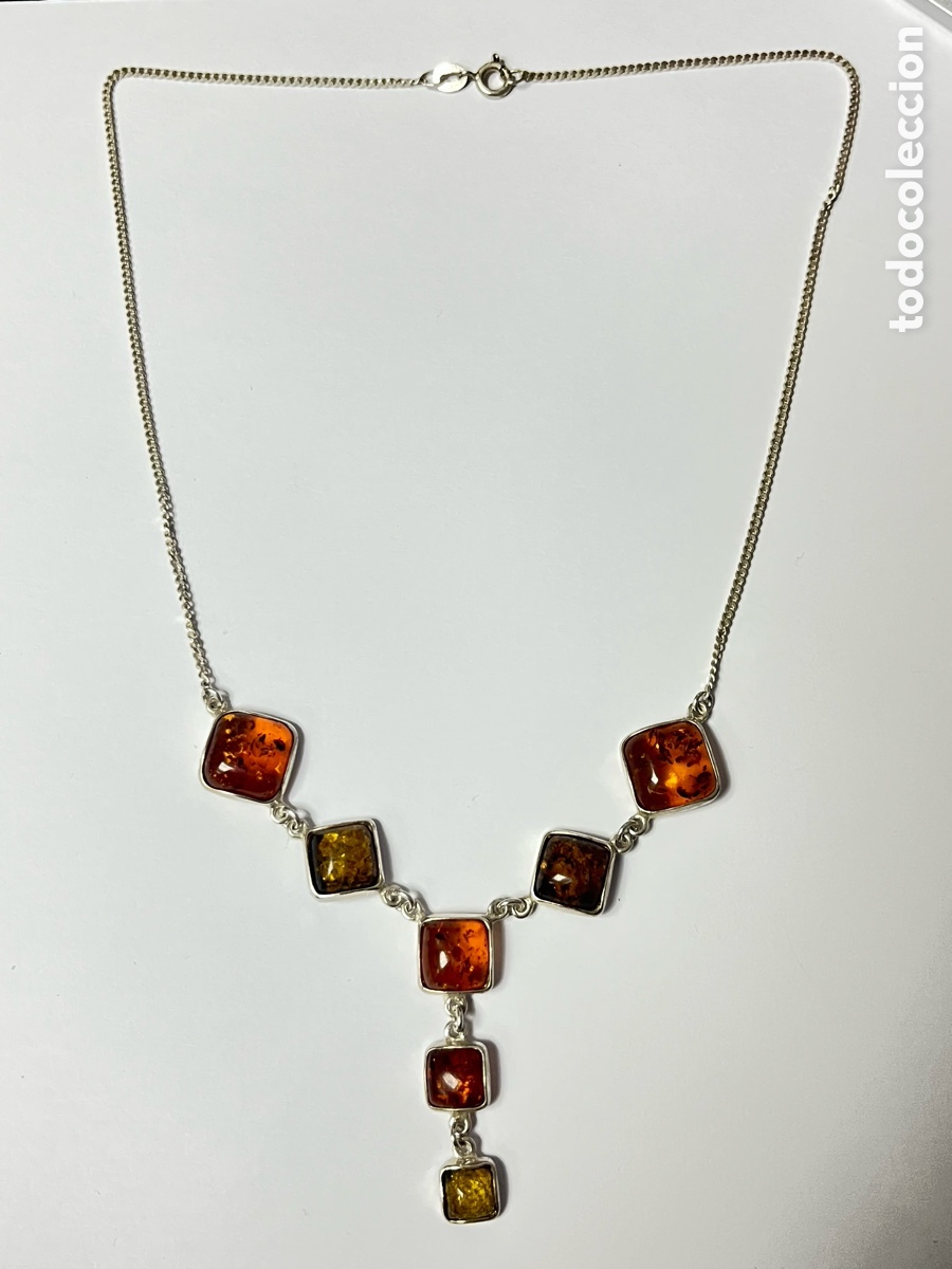 Joyeria: Gargantilla desmaya y &aacute;mbar / CC350 - Foto 1