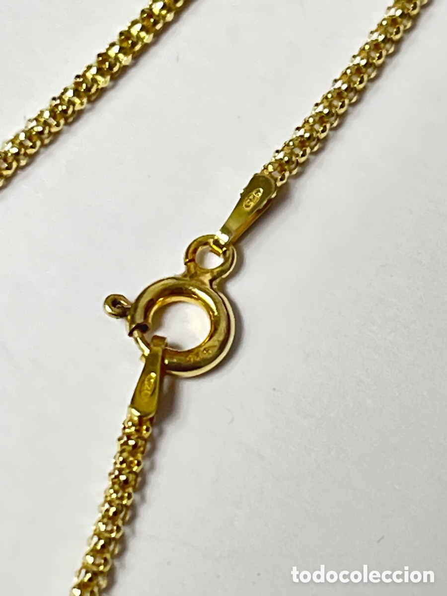 Joyeria: Cadena tipo coreana de plata chapada de oro - 41cm /CA346 - Foto 2