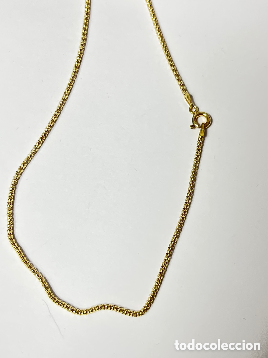 Joyeria: Cadena tipo coreana de plata chapada de oro - 41cm /CA346 - Foto 4
