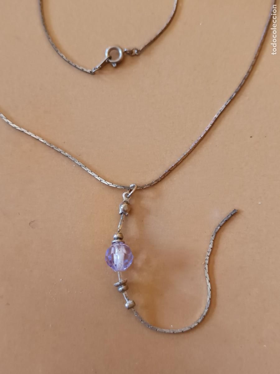 Joyeria: Collar con bola violeta. Bisuter&iacute;a - Foto 2