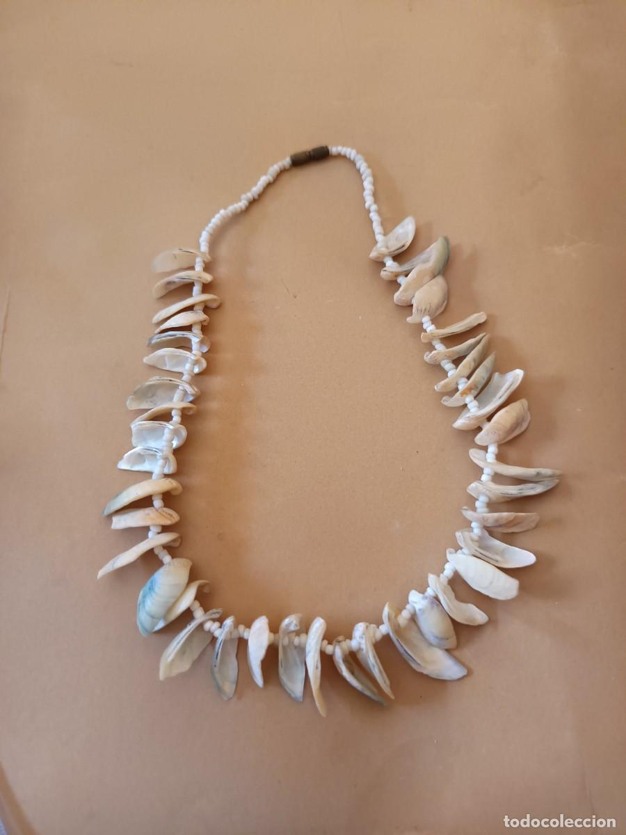 Joyeria: Collar de conchas y n&aacute;car
