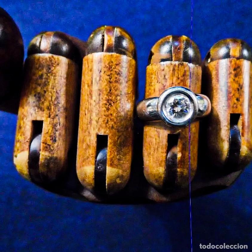 Joyeria: ANILLO DE ORO BLANCO CON BRILLANTE CHATON PESO APROX. 1,00 - 1,10 CTS. ORO 18 KTES