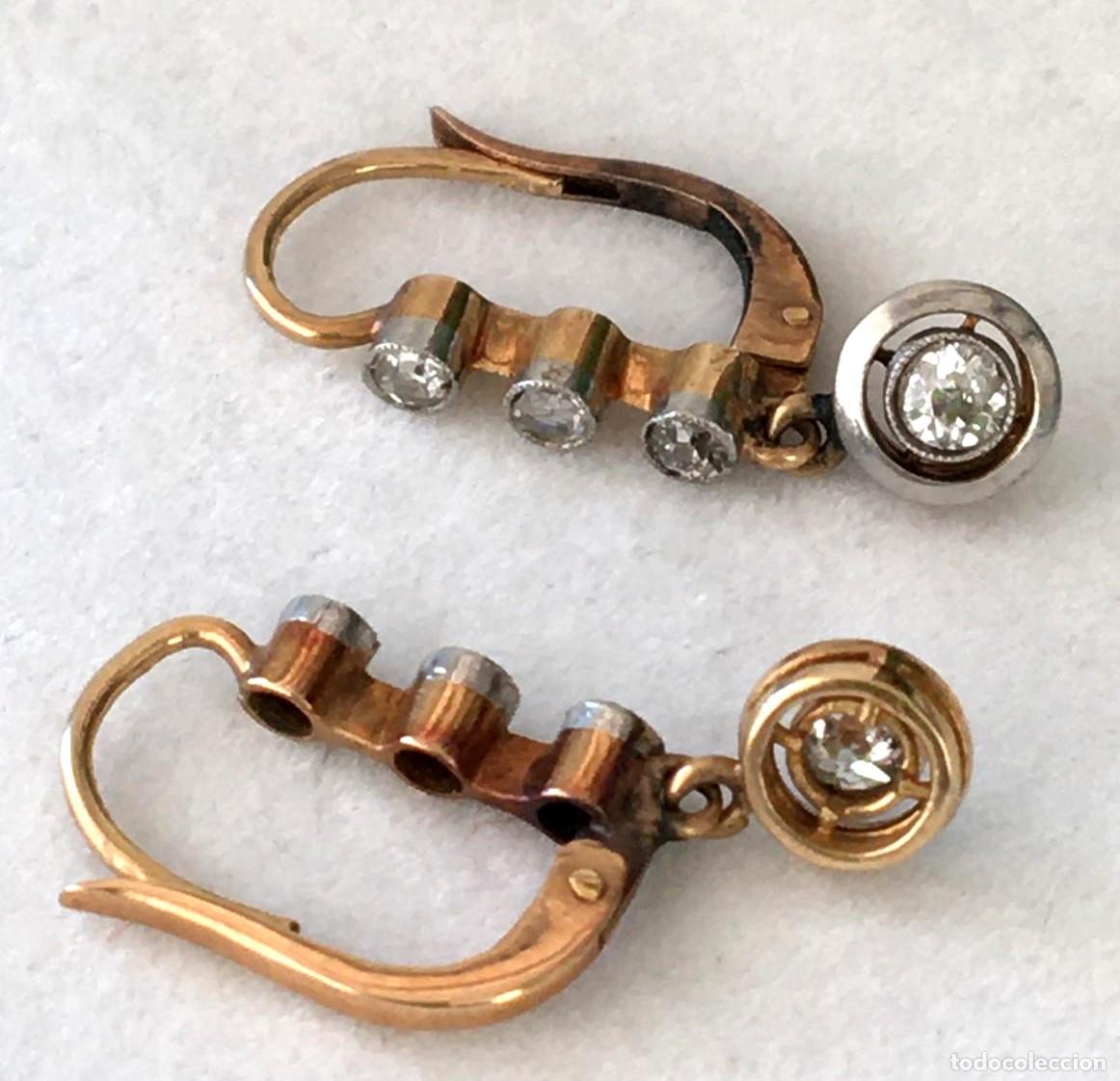 Joyeria: Pendientes de oro con diamantes - Foto 2