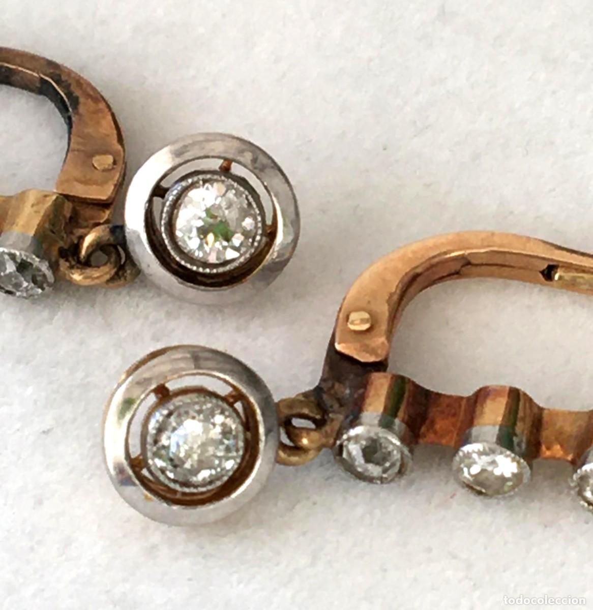Joyeria: Pendientes de oro con diamantes - Foto 3