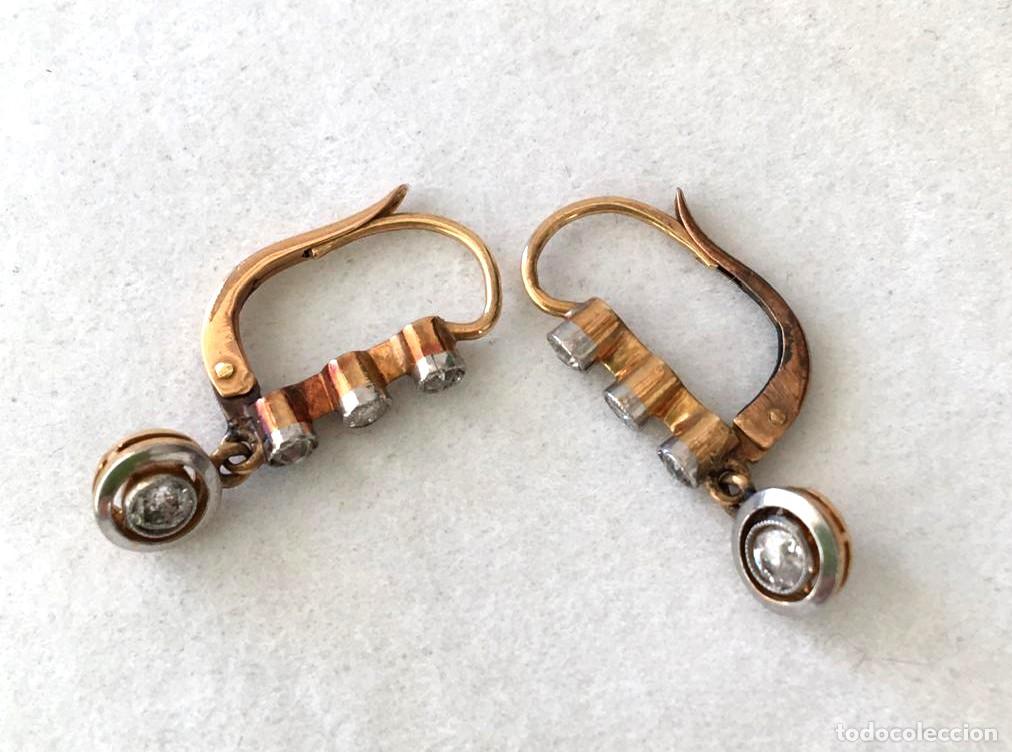 Joyeria: Pendientes de oro con diamantes - Foto 4