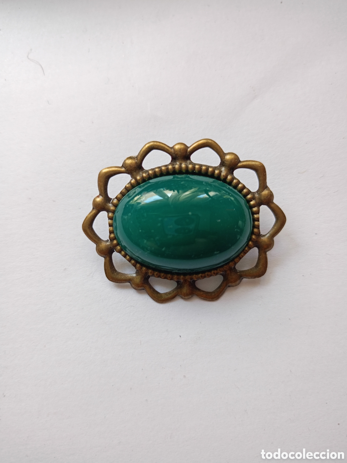 Joyeria: Broche en color verde g&oacute;tico rom&aacute;ntico vintage