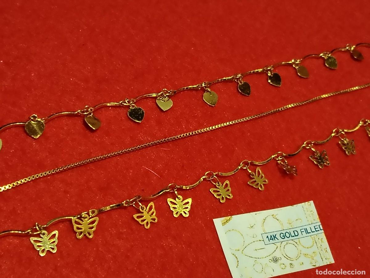 Gioielleria: 3 PRECIOSAS PULSERAS EN GOLD FILLED 14K, DISE&Ntilde;O EXCLUSIVO