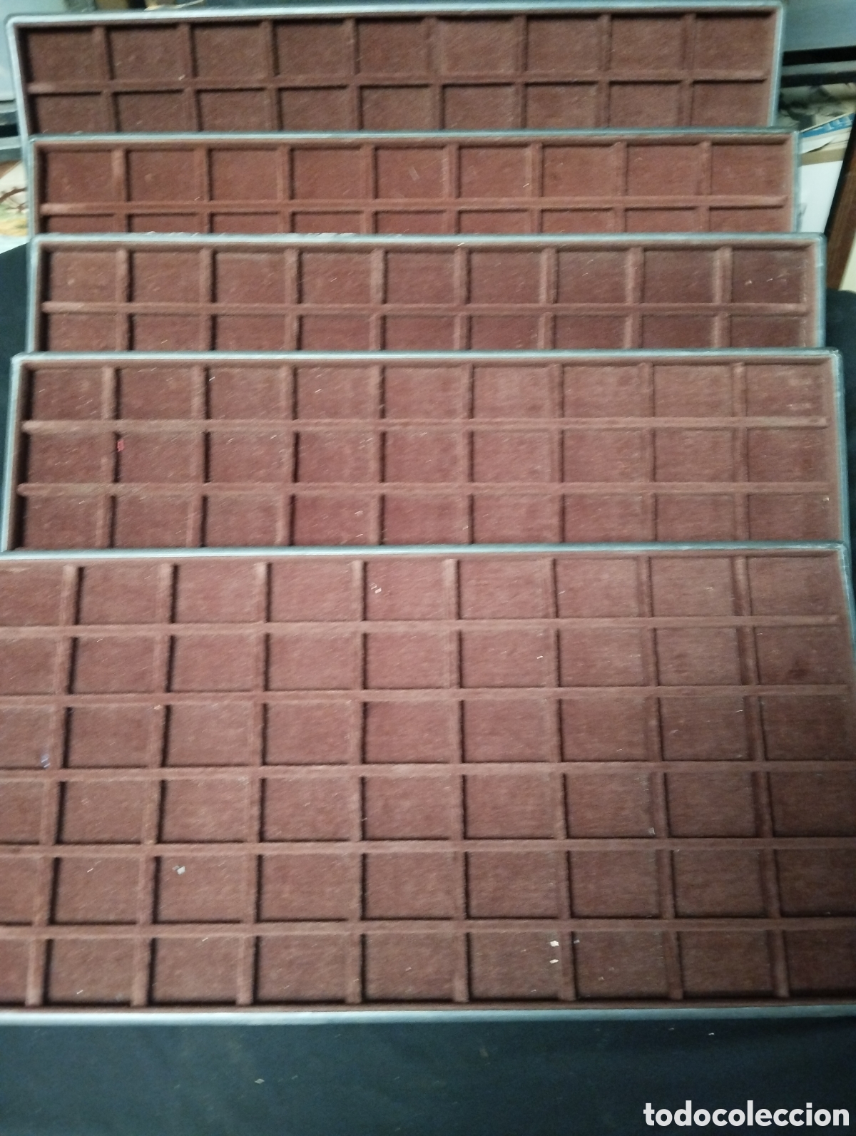 Joyeria: Lote de 5 bandejas expositoras de joyer&iacute;a