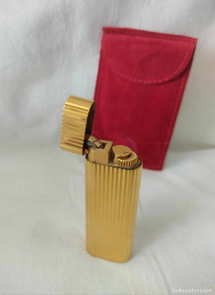 Joyeria: Encendedor Cartier chapado en oro - Foto 2
