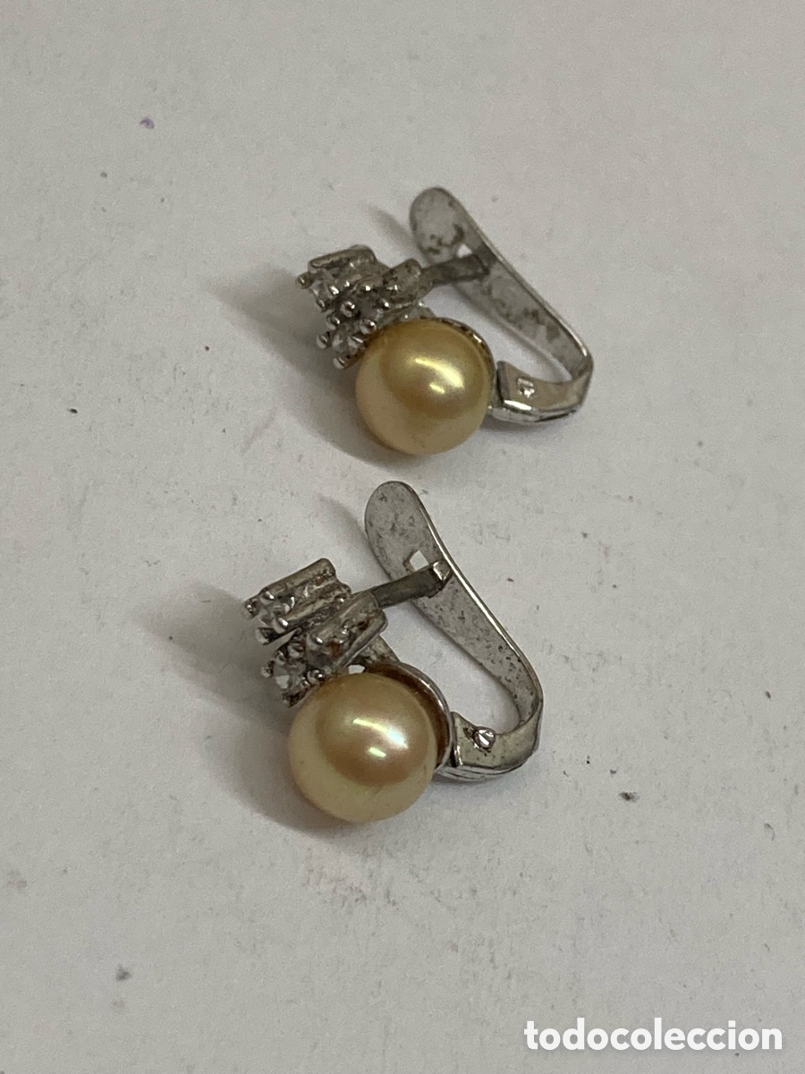 Joyeria: Pendientes de plata perlas P451