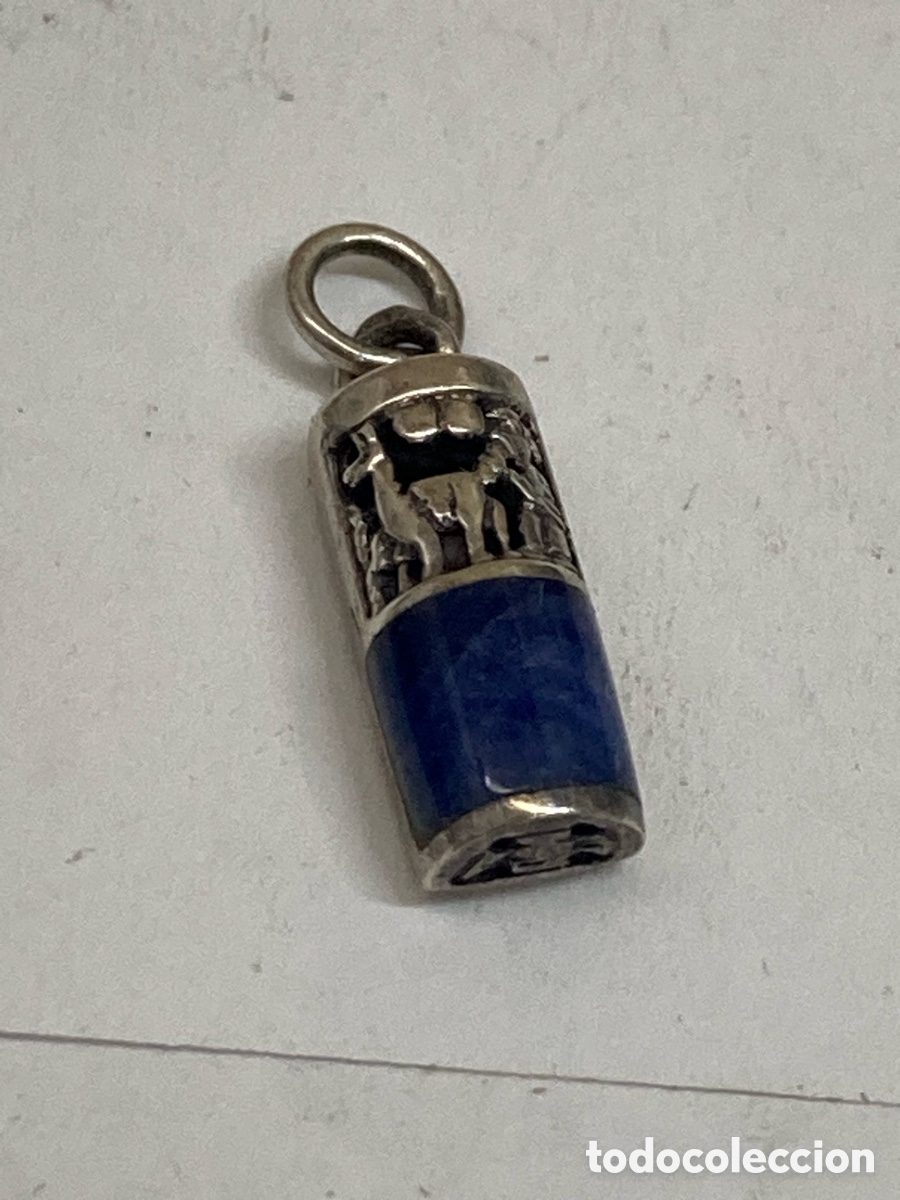 Joyeria: Colgante de plata y lapisl&aacute;zuli C571