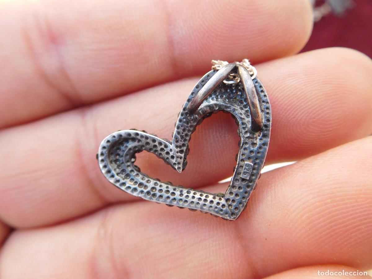 Joyeria: Colgante de plata con forma de coraz&oacute;n y cadena - Foto 5