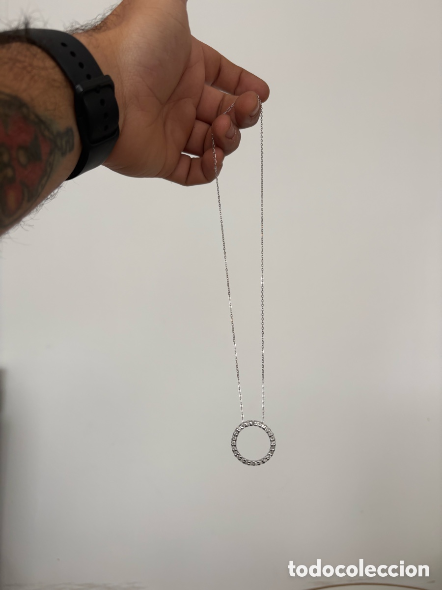 Joyeria: Cadena y colgante Plata de ley 925 / Halo Circonitas