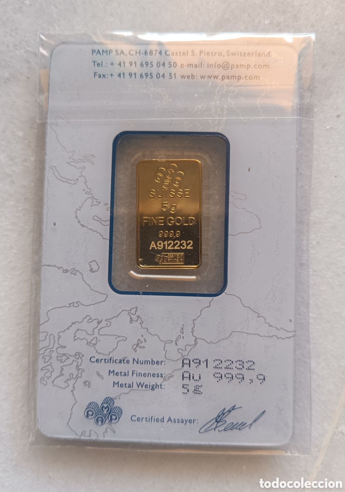 Joyeria: Lingote oro 999 certificado PAMP - Foto 2