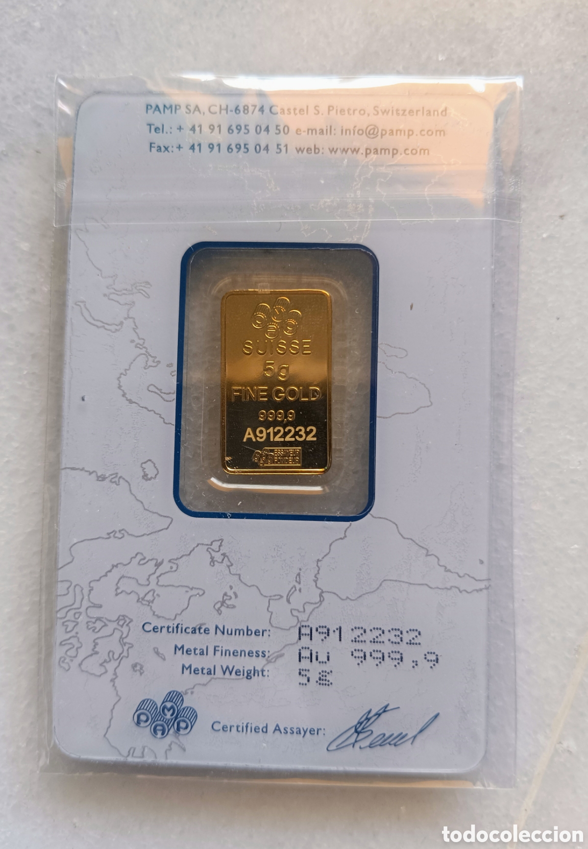 Joyeria: Lingote oro 999 certificado PAMP - Foto 3