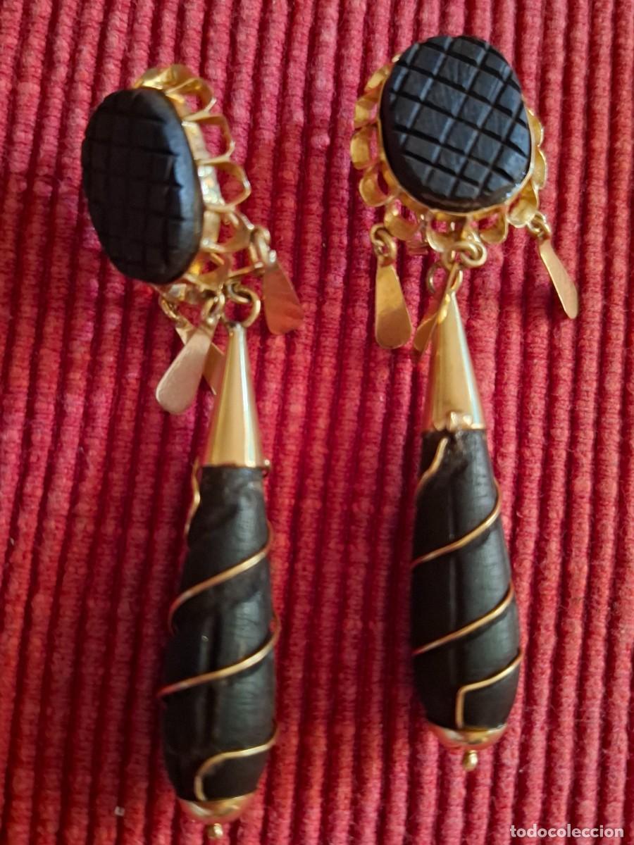 Joyeria: GRANDES PENDIENTES DE ORO DE 18 QUILATES - Foto 2