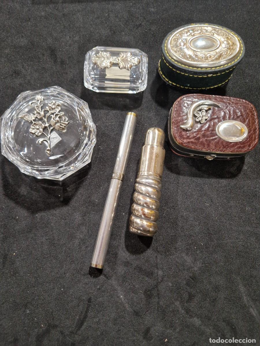 Joyeria: Perfumero y cajas plata de ley 925.