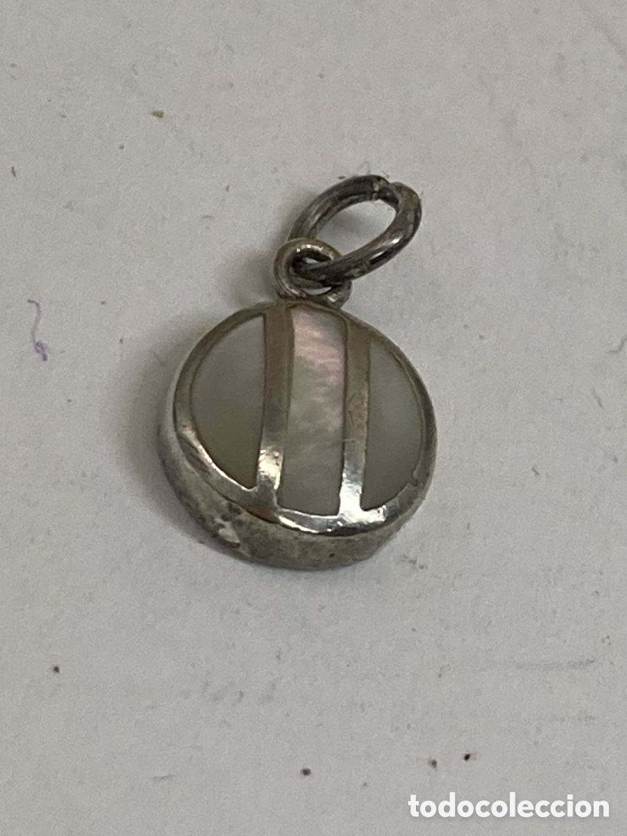 Joyeria: Colgante de plata y n&aacute;car C572