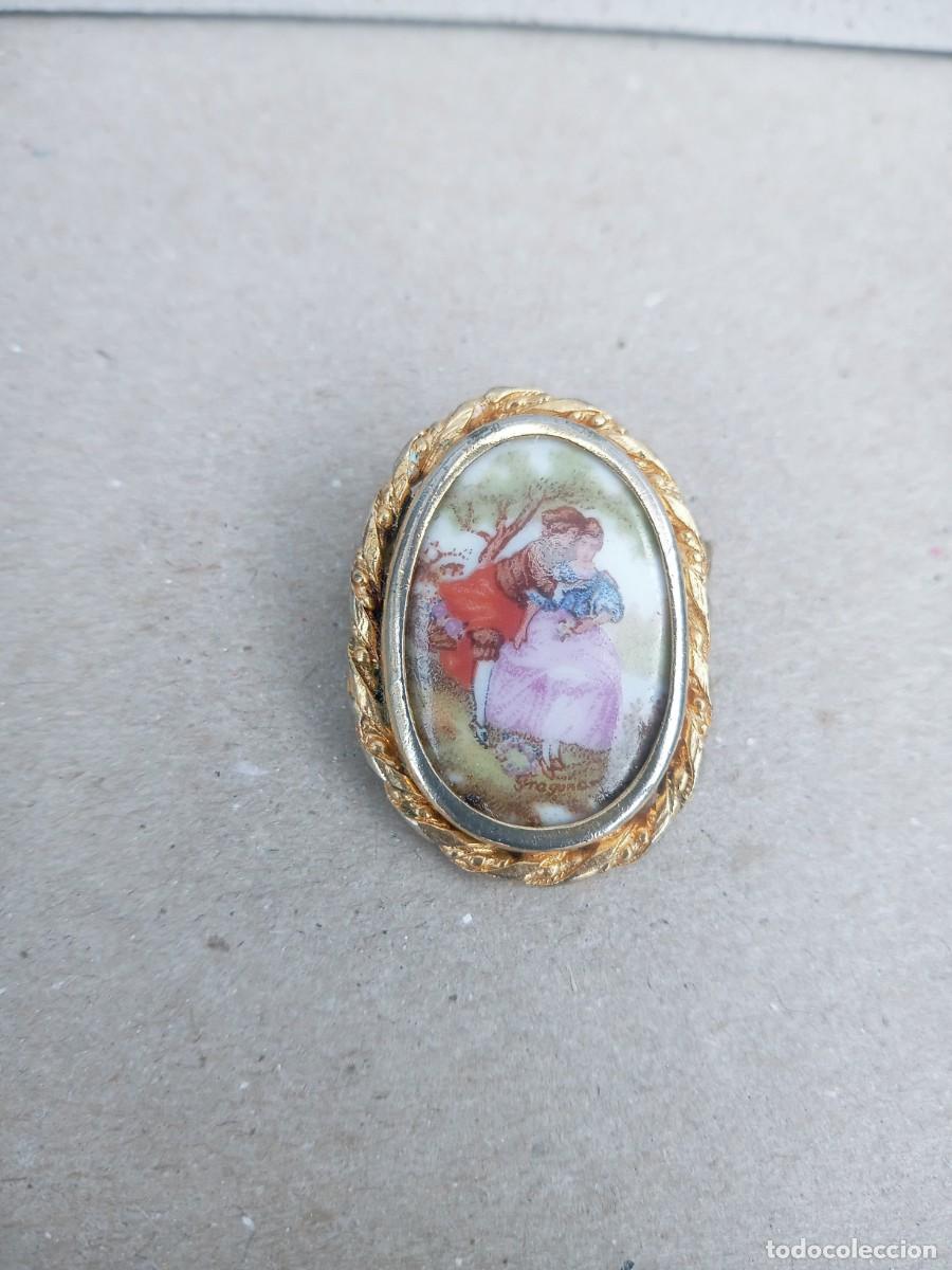 Joyeria: BONITO BROCHE ANTIGUO LIMOGES